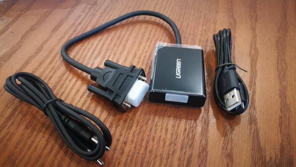 绿联 VGA 转 HDMI 线