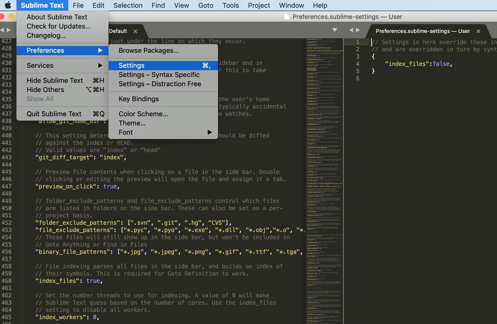 解决Sublime text 内存暴涨的问题